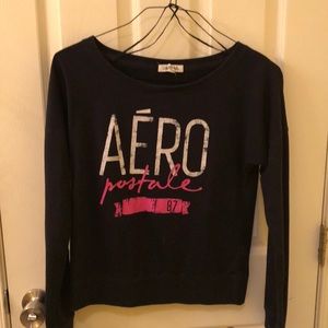 Aeropostale Black Long Sleeve Top
